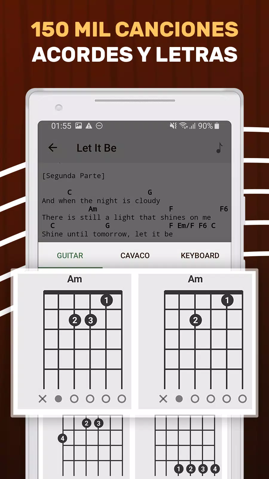 Descarga de APK de Cancionero: Acordes de guitarra y letras canciones para  Android