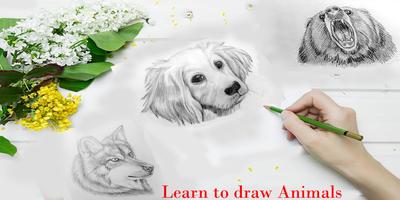 How to draw animals step by st Affiche