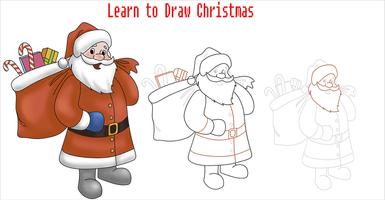 How to draw Christmas and New Year Step by Step capture d'écran 2