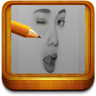 how to draw face step by step icon