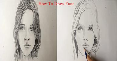 How to draw a face step by ste capture d'écran 1