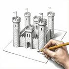 How to draw 3D icon