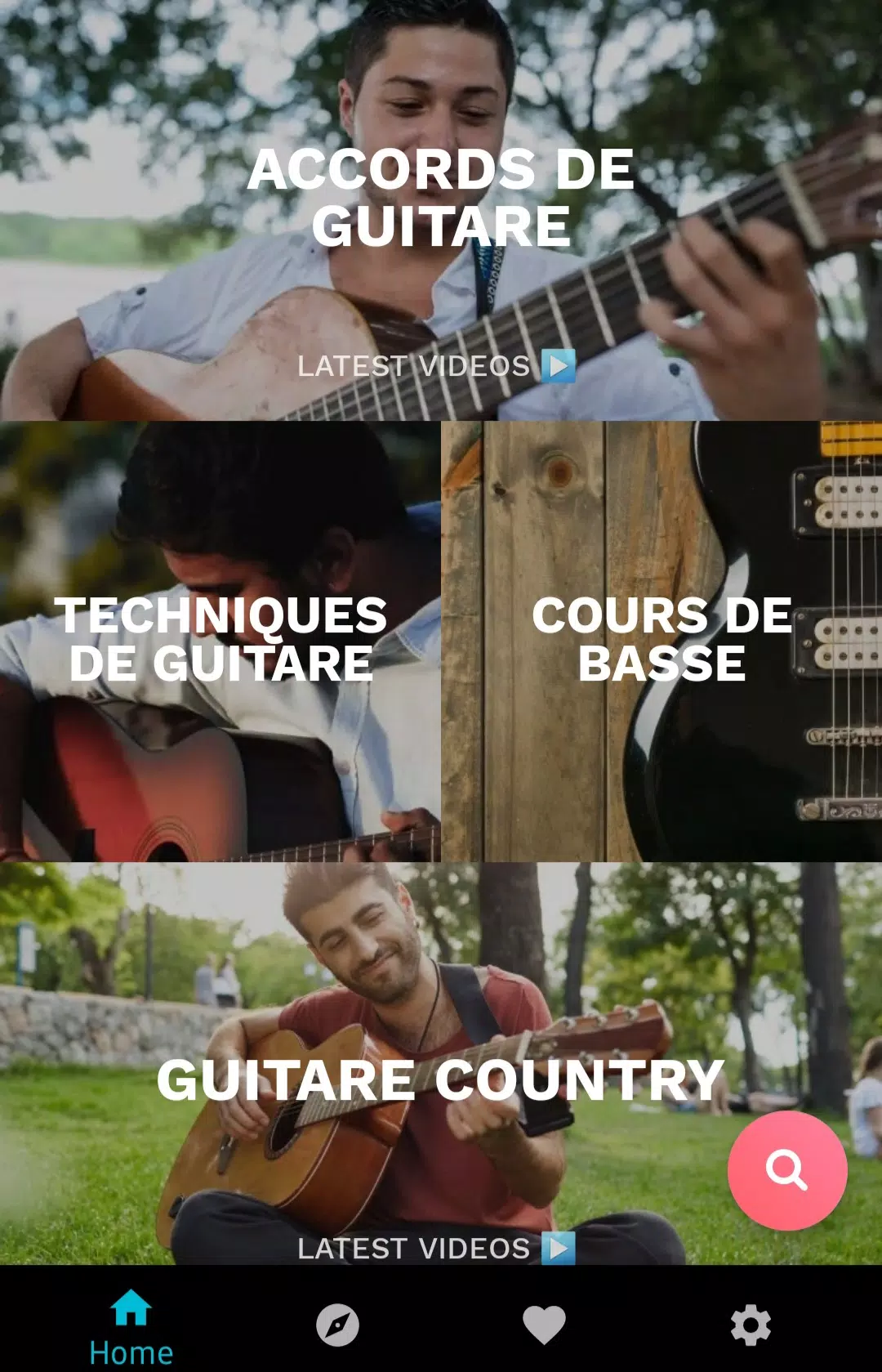 Cours de guitare en francais APK pour Android Télécharger