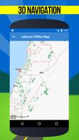 🌏 GPS Maps of Lebanon : Offline Map Affiche