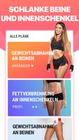 Beine Workout Plakat