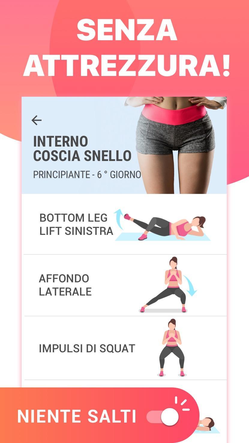 gambe snelle allenamento per dimagrire le gambe. esercizi a casa