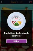 Quiz calories : nourriture et  capture d'écran 1