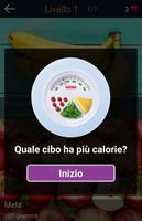 1 Schermata Quiz sulle calorie: Cibi e bev