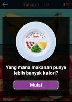 Kuis tentang kalori: Makanan d syot layar 1