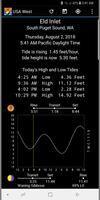 Tide Now USA West - Tides, Sun पोस्टर