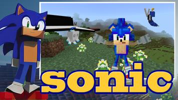 Sonic the hedgehog Minecraft poster