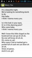 Bruno Mars Lyrics Free Offline captura de pantalla 1