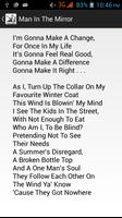 Michael Jackson Lyrics Free Ekran Görüntüsü 1