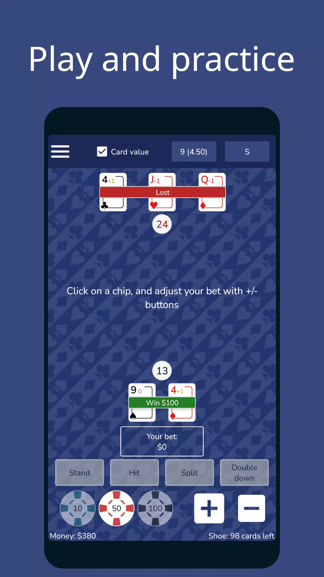 Blackjack: Card counting Blackjack: Card counting