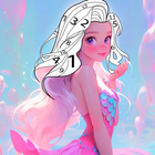 Little Mermaid Paint by Number 아이콘