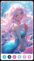Little Mermaid Paint by Number 스크린샷 1