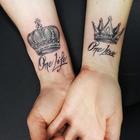 Idée de tatouage de couple icône