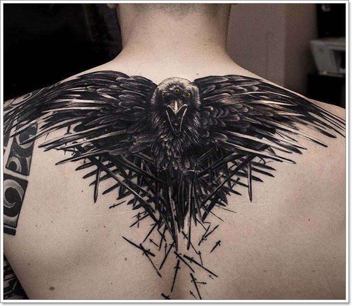 Terkeren 28 Gambar Tato  Gagak Contoh Gambar Tato 