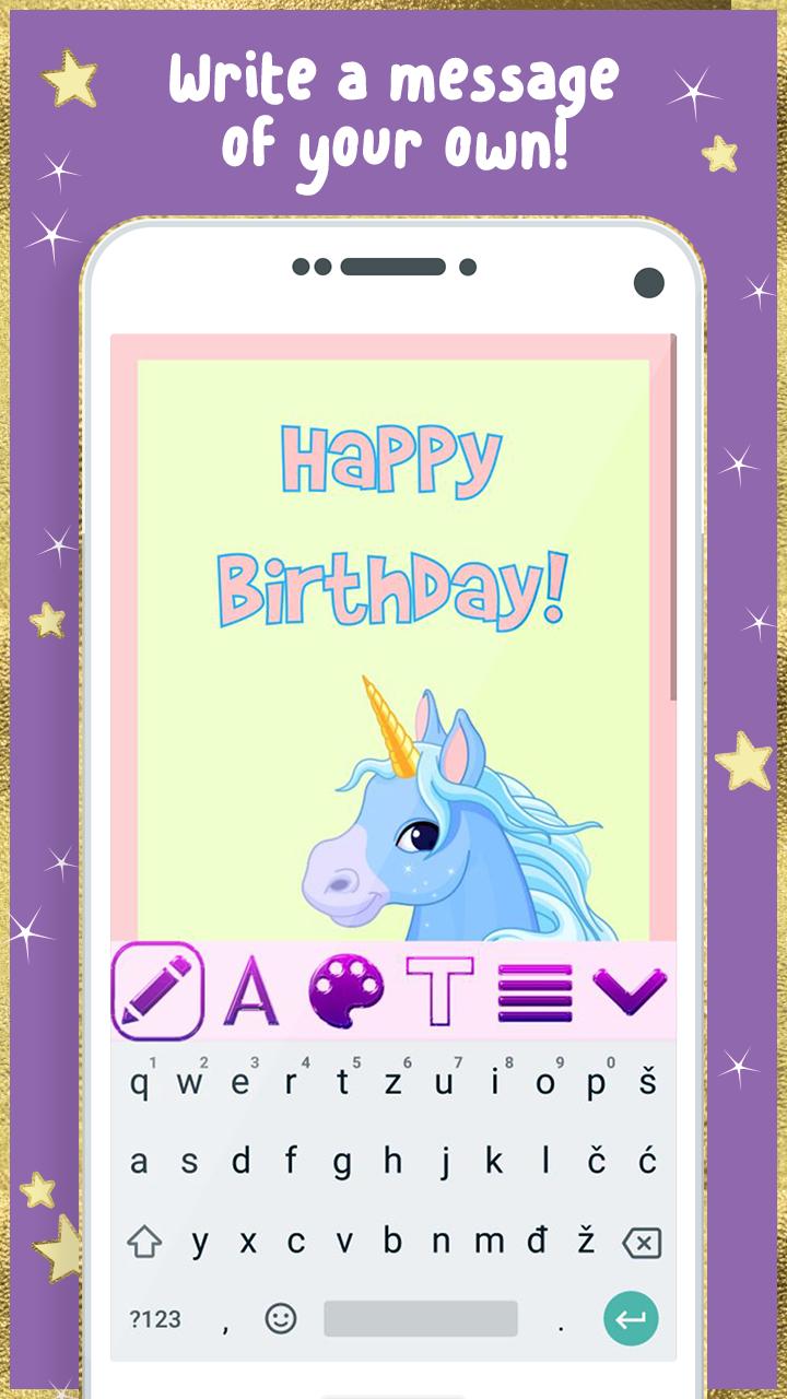 Background Undangan Ulang Tahun Unicorn  Rahman Gambar