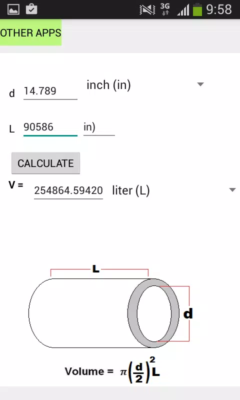 Tube Volume Calculator APK for Android Download