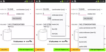 Cylinder Calculator