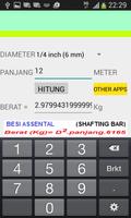 Kalkulator Tabel Berat Besi captura de pantalla 1