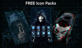 Anonymous Hacker Live Wallpaper screenshot 3