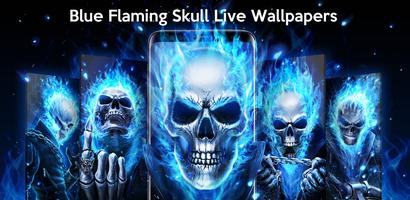 Blue Flaming Skull скриншот 2