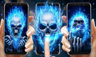 Blue Flaming Skull скриншот 3
