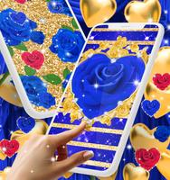 Blue golden rose wallpapers স্ক্রিনশট 1