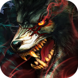 Blood King Wolf Live Wallpapers icône