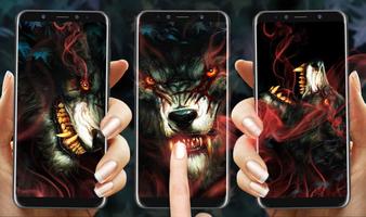Blood King Wolf Live Wallpapers скриншот 2
