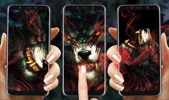 Blood King Wolf Live Wallpapers 스크린샷 2