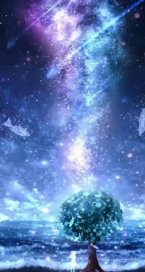 Hand-painted fantasy night sky live wallpaper APK per Android Download