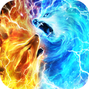 Ice Fire Wolf Wallpaper Themes APK