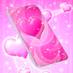 ”Pink Hearts Live Wallpaper