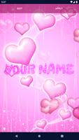 Pink Hearts Live Wallpaper Ekran Görüntüsü 1