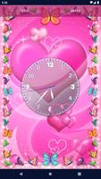 Pink Hearts Live Wallpaper capture d'écran 2