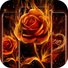 Flame Rose Live Wallpaper