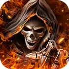 Ateşli Grim Reaper DuvarKağıdı simgesi
