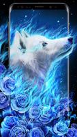 1 Schermata la carta da parati Live lupo Bianco