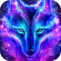 Nachthimmel Wolf Live Hintergrund XAPK Herunterladen