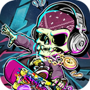 Hip Hop Skull Live Wallpaper Themes APK