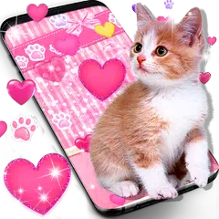 Cute pink kitty live wallpaper XAPK 下載