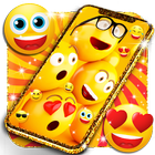 Funny smiley emoji wallpapers icône