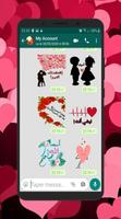 ملصقات حب وغرام وشوق للواتس  WAStickerApps imagem de tela 1