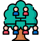 Icona رسم شجرة العائلة