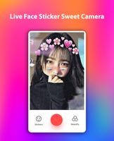 Live Face Sticker penulis hantaran