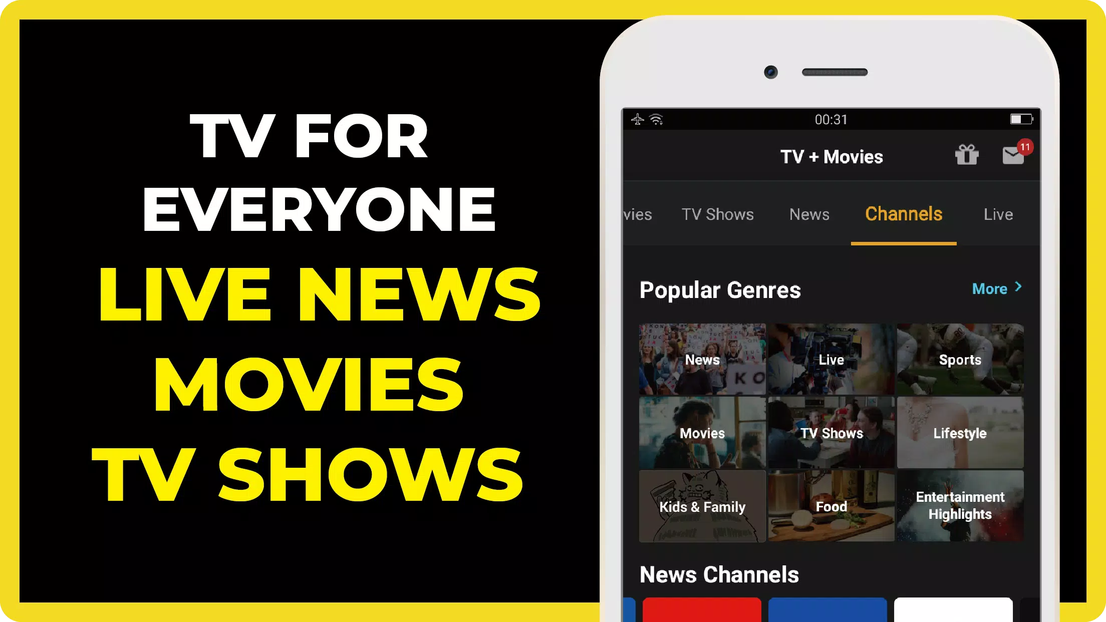 Freecable C Tv App Shows News For Android Apk Download