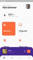 پوستر Smart home App UI - Flutter de